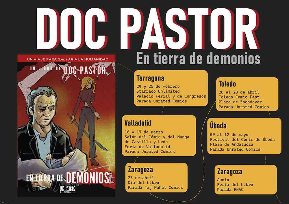 Fechas de la gira de En tierra de demonios de Doc Pastor