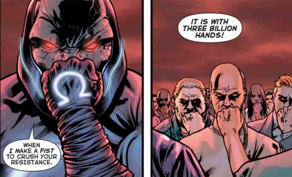 Darkseid en Crisis Final, de Grant Morrison