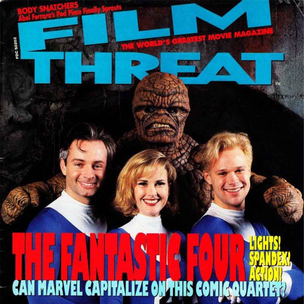 Portada de la revista Film Threat anunciando Los Cuatro Fantásticos