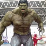 Estatua de Hulk en el Salón del Cómic y el Manga de Castilla y León