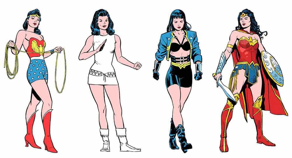 La evolución de Wonder Woman en el tiempo