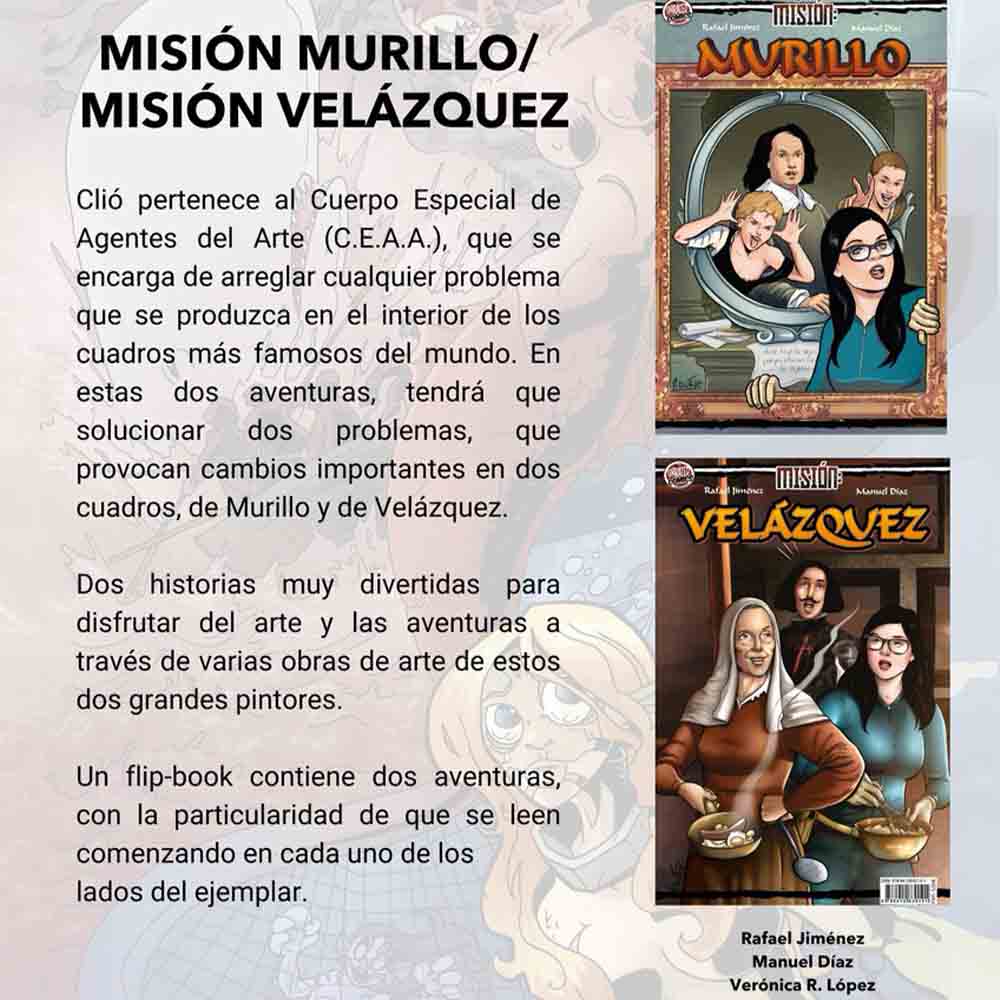 Ficha editorial Misión Velázquez-Murillo