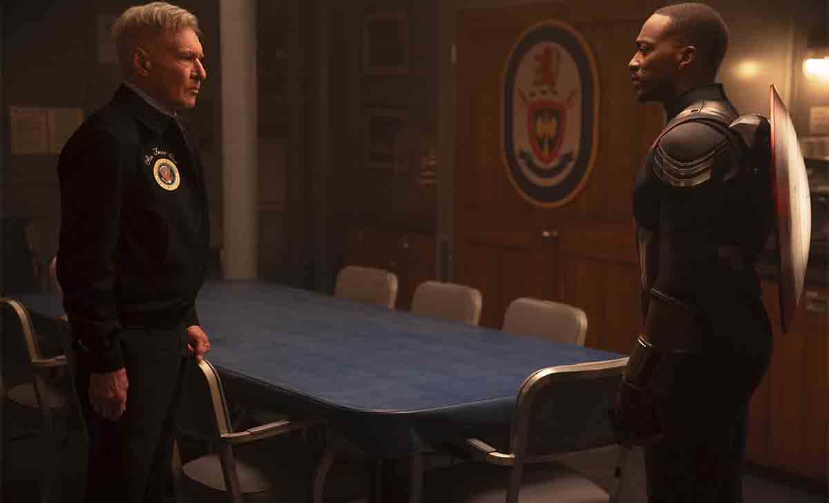 El general Ross y el Capitán América en Capitán América: Brave New World