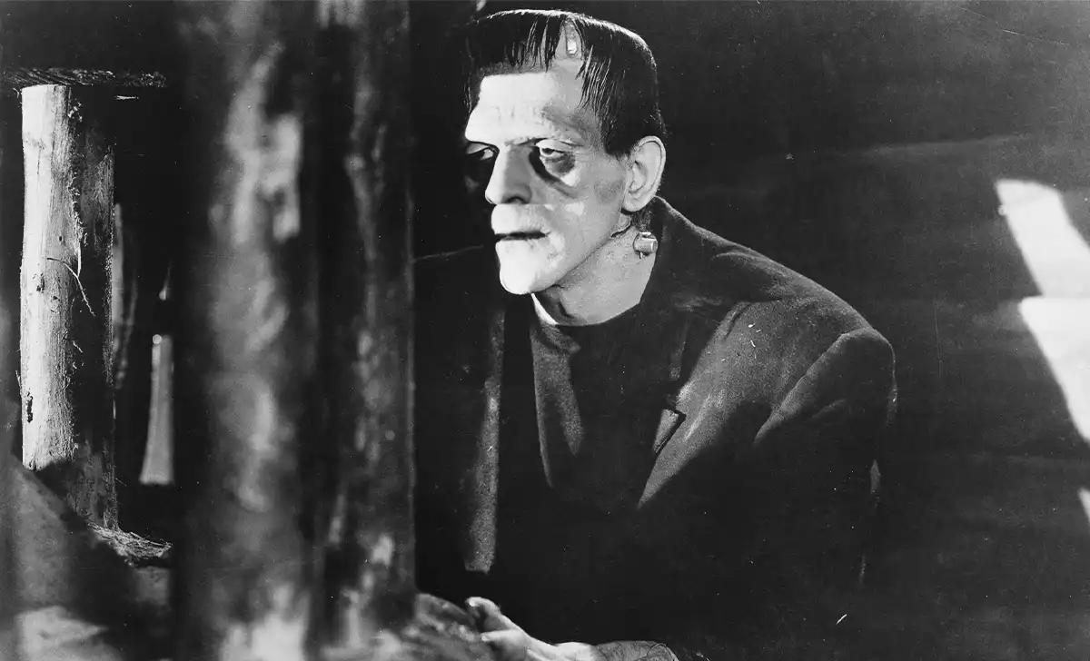 Boris Karloff como el monstruo de Frankenstein. Créditos: Universal Pictures