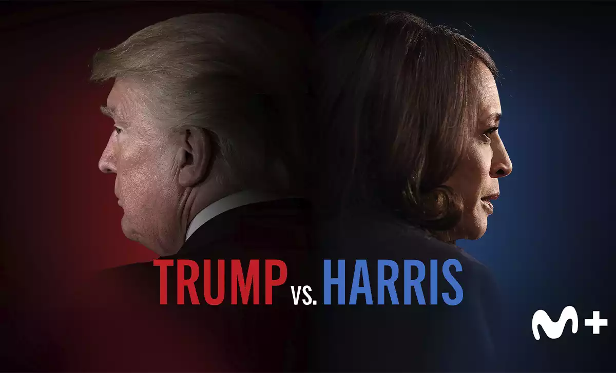Poster de Trump vs Harris. Créditos: Frontline/Movistar