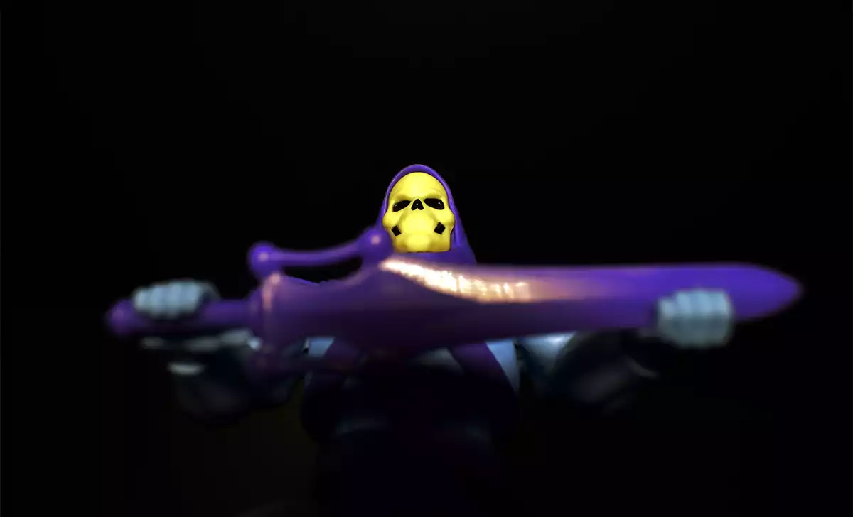Skeletor con la espada del poder. Créditos: Doc Pastor