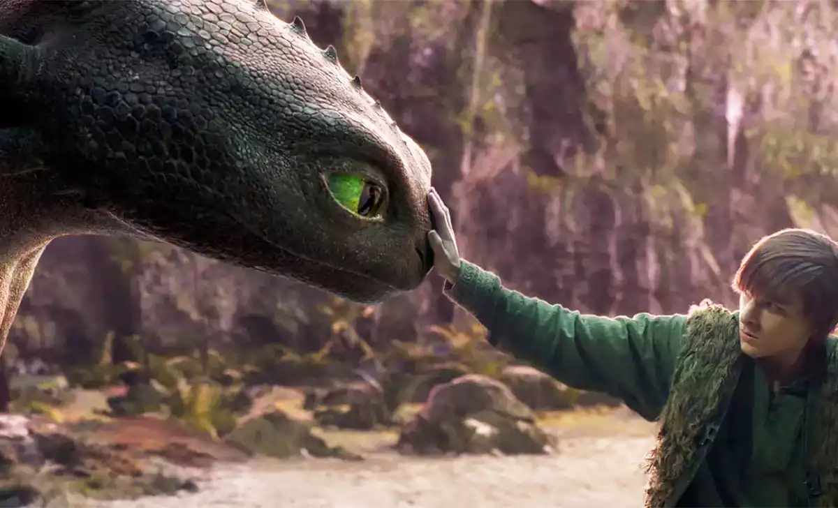 El emotivo momento de Cómo entrenar a tu dragón. Créditos: Universal