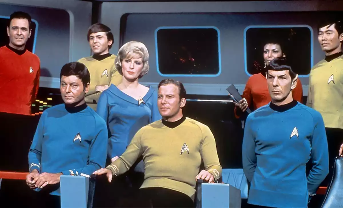 La tripulación clásica de Star Trek. Créditos: Paramount Global.