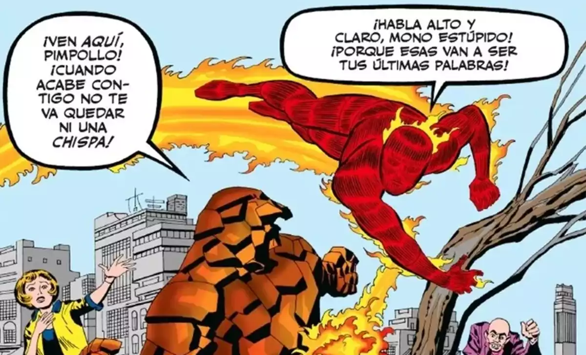 La Antorcha Humana y la Cosa en Strange Tales. Créditos: Panini/Marvel