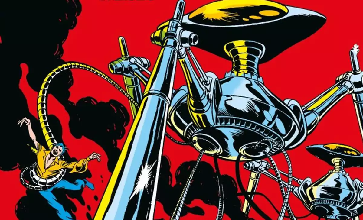 La guerra de los mundos como portada de los Clásicos Marvel de la literatura. Créditos: Panini/Marvel