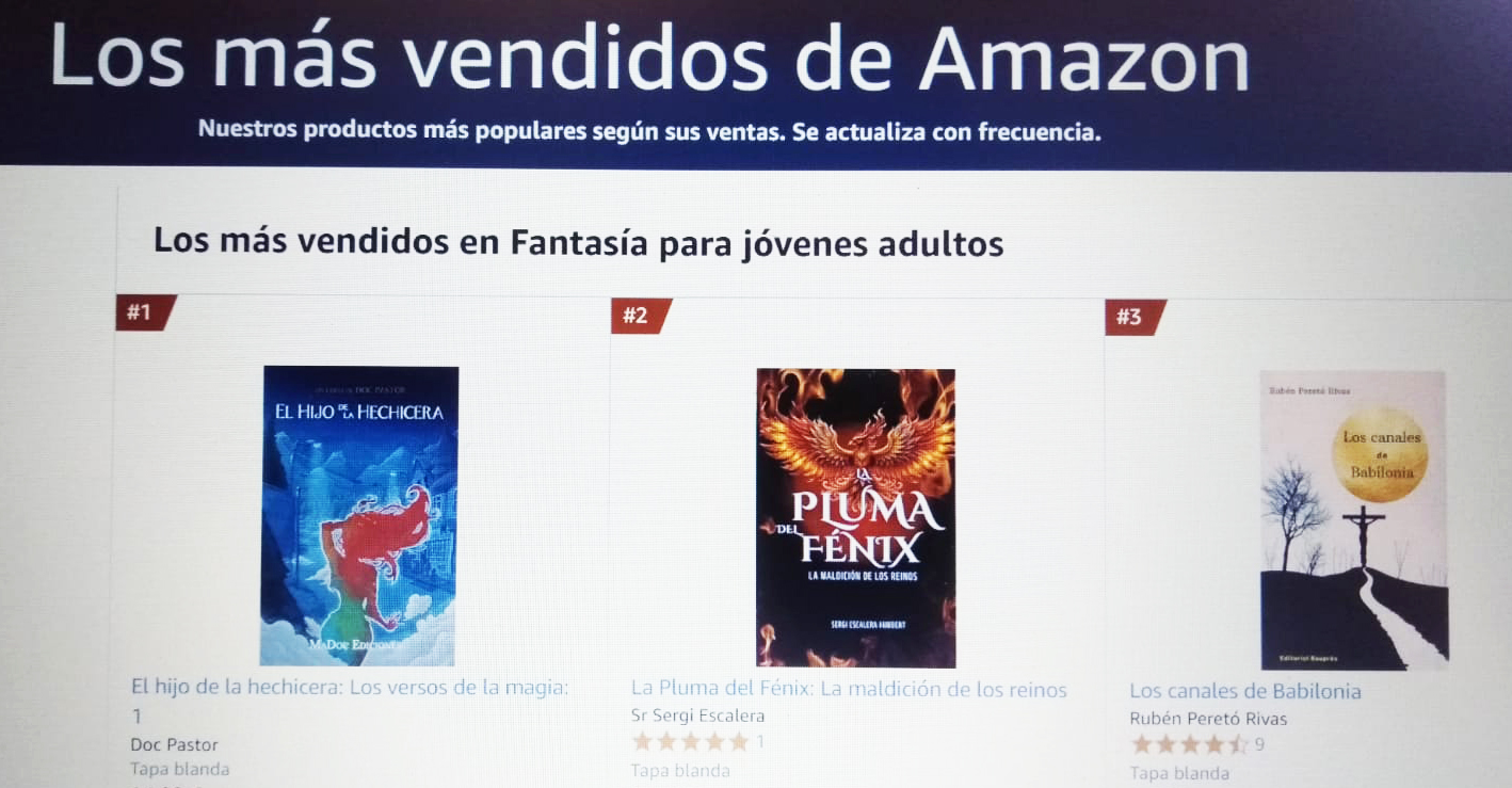 Los versos de la magia: El hijo de la hechicera triunfa en Amazon. 