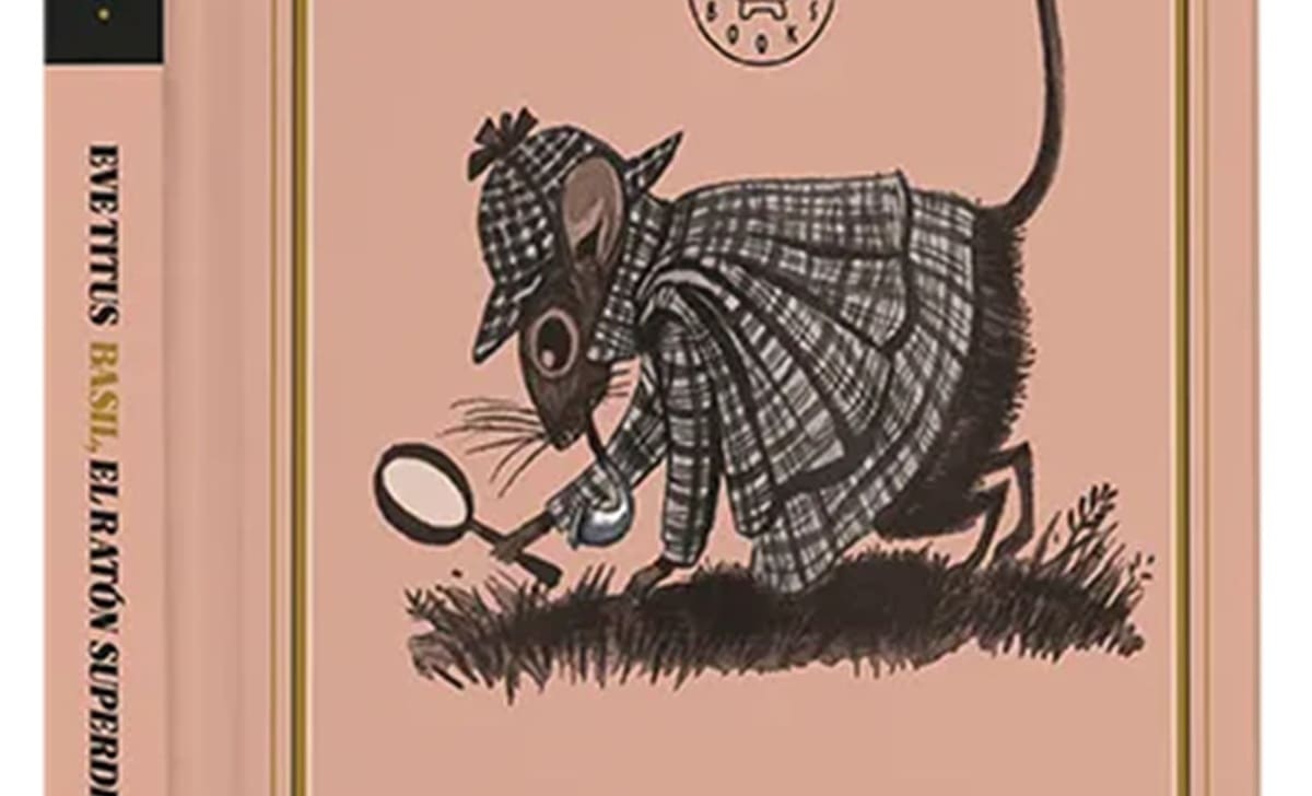 Portada de Basil el ratón superdetective. Créditos: Blackie Books.