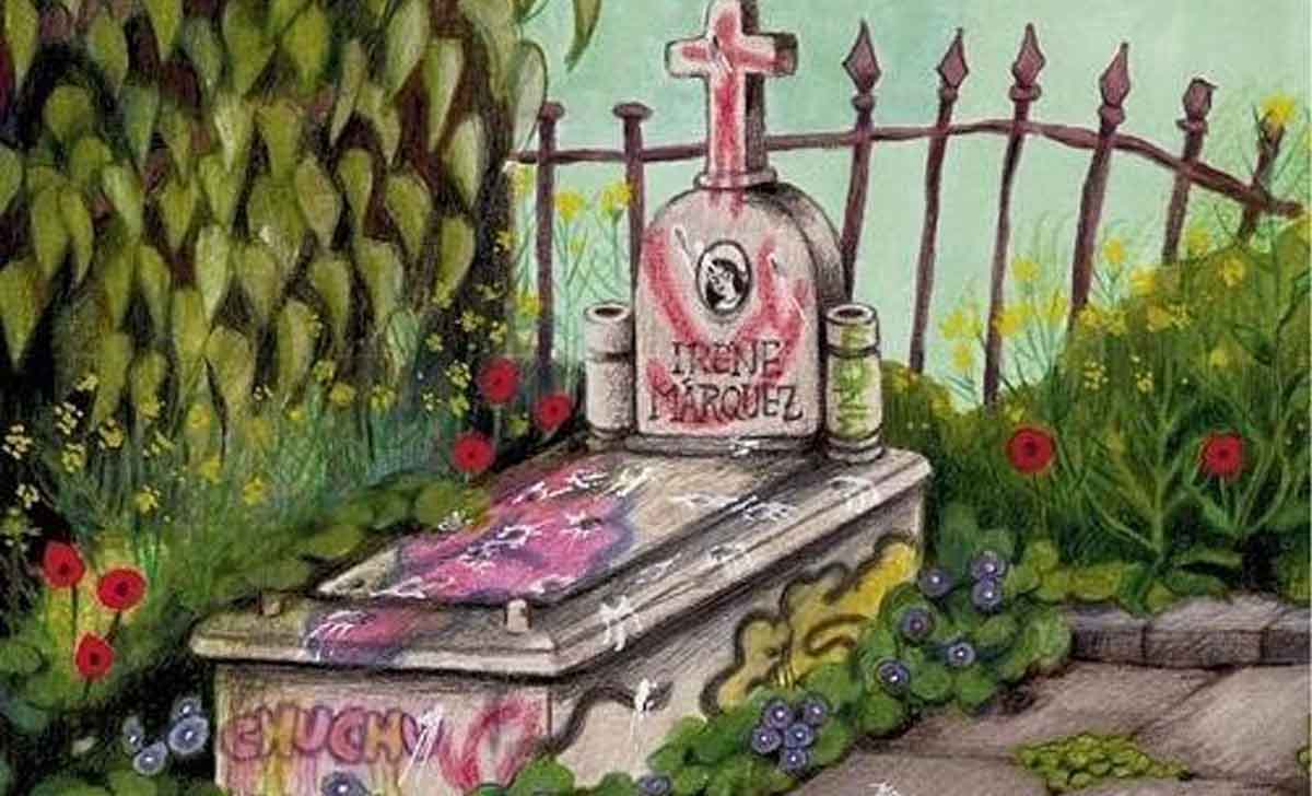 Portada de La muerte de Irene Márquez. Créditos: Autsaider Cómics.