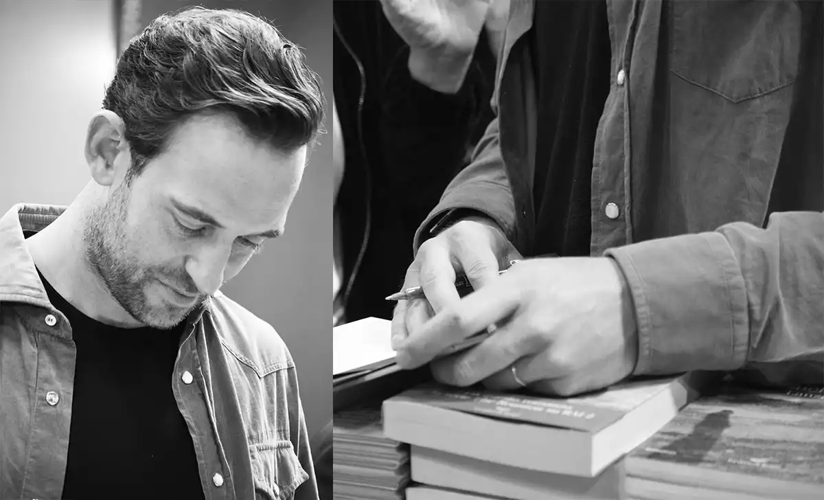 Joël Dicker firmando en el Salón del Libro de Turín. Créditos: docpastor.com - Amamos la Cultura Pop