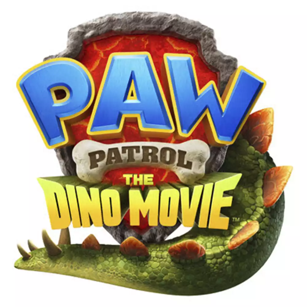 Logo de Paw Patrol The Dino Movie. Créditos: Nickelodeon/Paramount/Spin Master