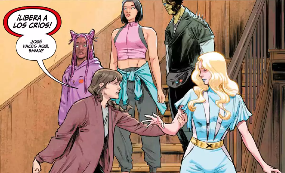 Los métodos de Emma Frost. Créditos: Panini