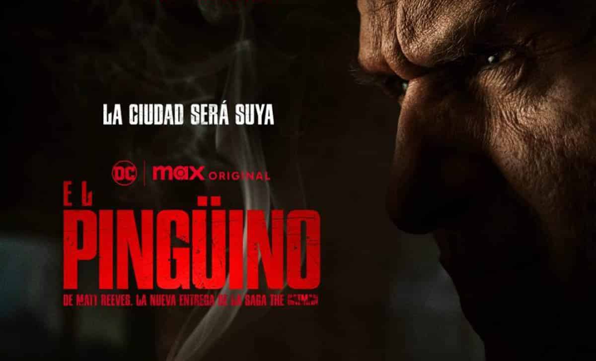 Cartel de El Pingüino. Créditos: HBO Max.