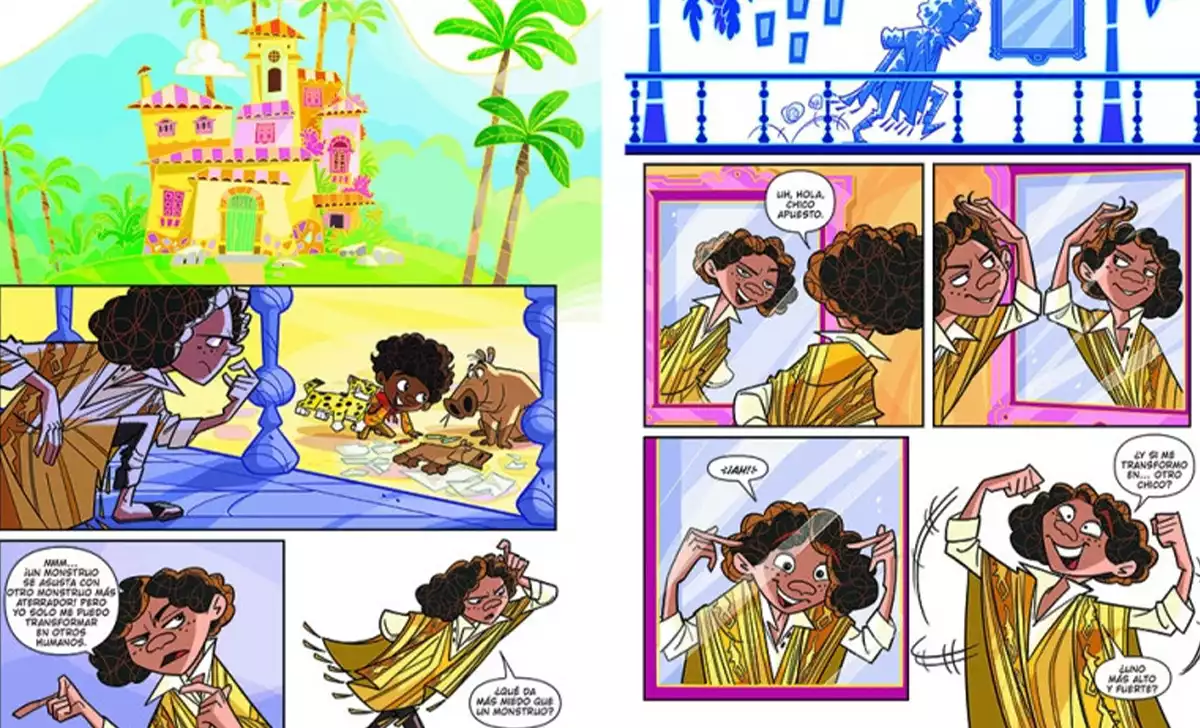 Páginas interiores del cómic de Encanto de Disney. Créditos: Penguin Random House