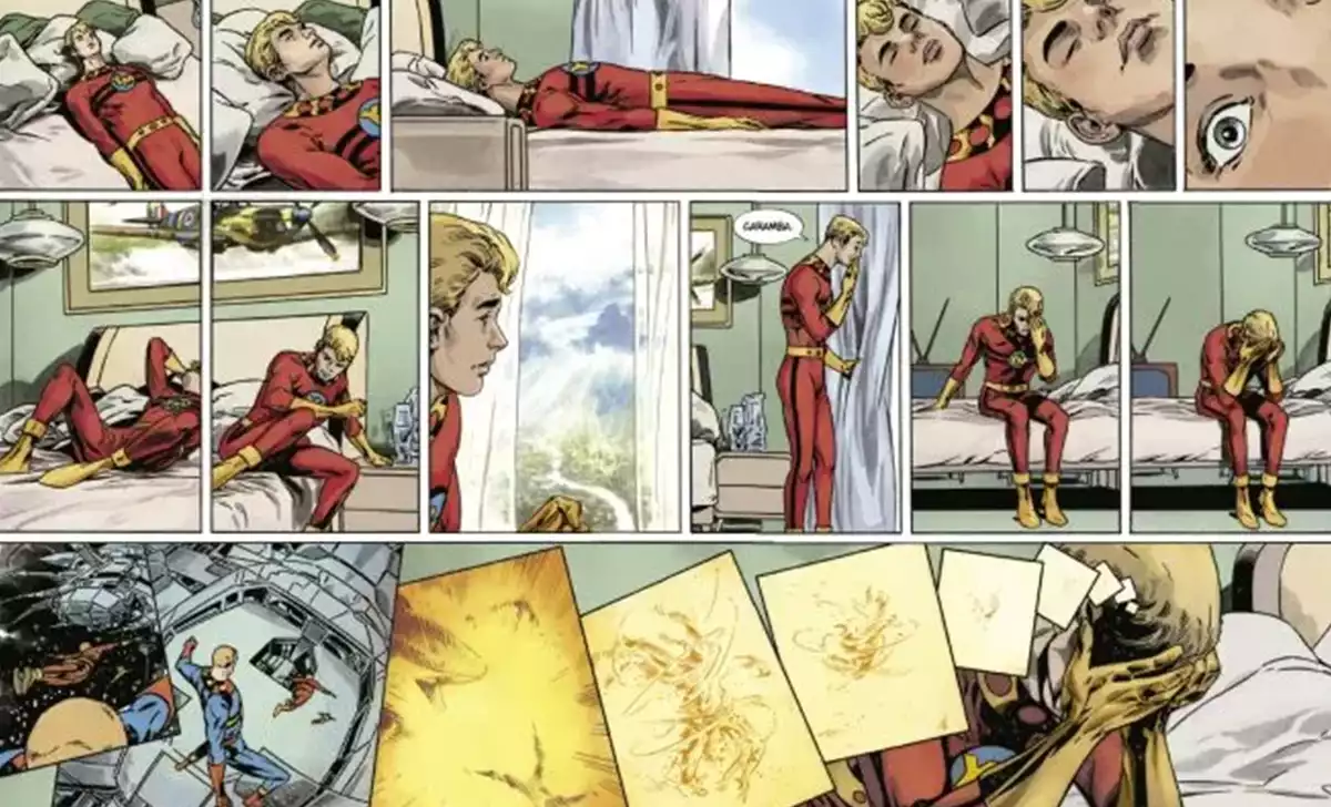 Viñetas de Miracleman de Mark Buckingham. Créditos: Panini