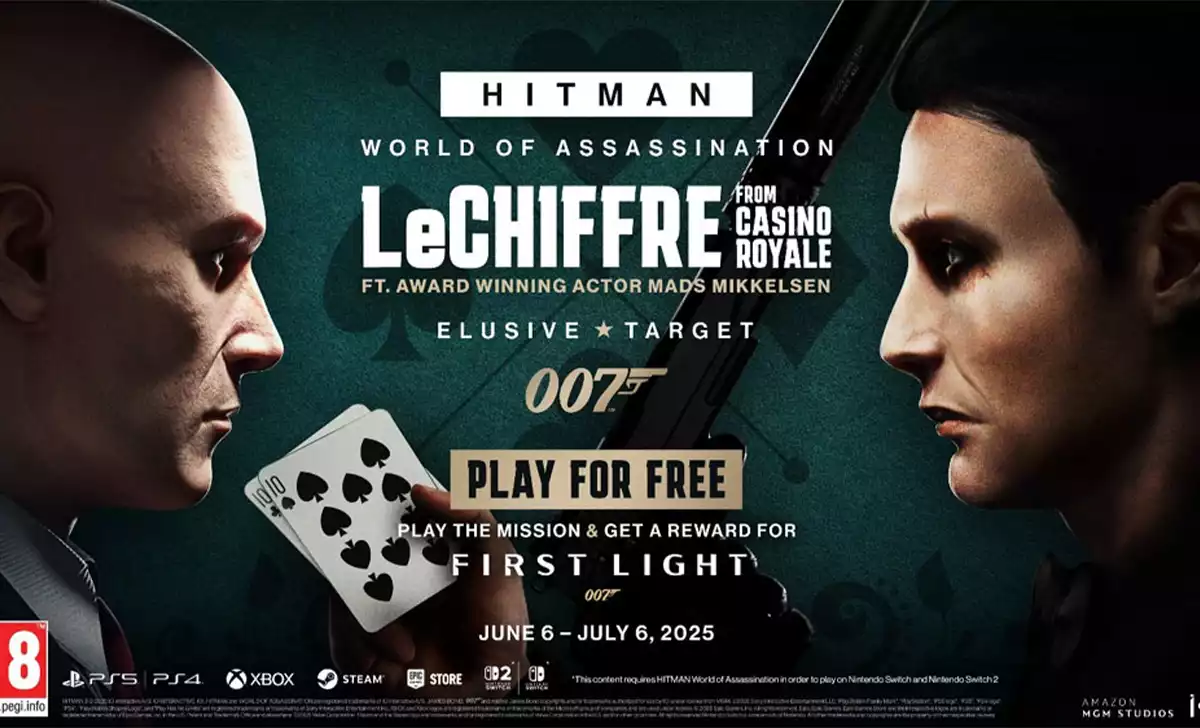Hitman se enfrenta al Le Chiffre de Mads Mikkelsen. Créditos: Best Vision