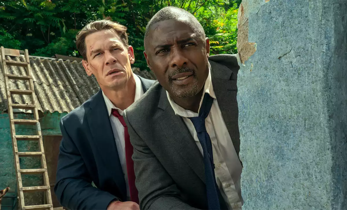 Idris Elba y John Cena en Jefes de Estado. Créditos: Prime Video