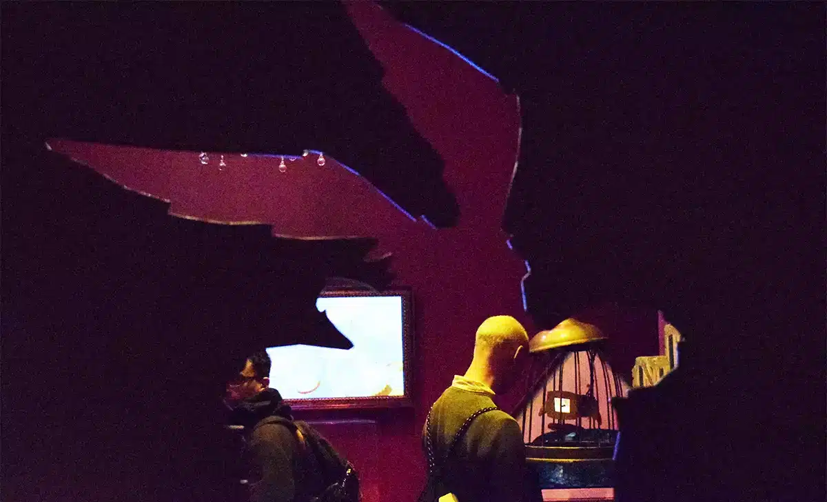 La silueta del Coyote en el Museo del Cine de Turín. Créditos: docpastor.com - Amamos la Cultura Pop