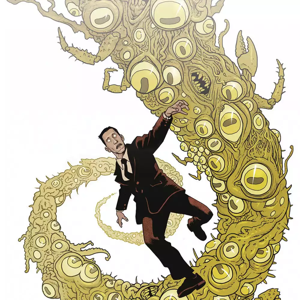Lovecraft enfrentado a sus seres insondables. Créditos BOOM! Studios