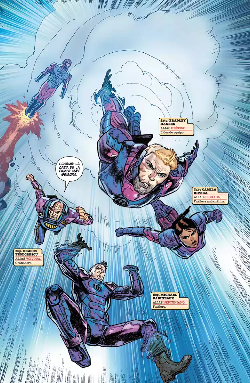 Página de Centinelas de los X-Men Marvel Comics. Créditos: Panini/Marvel