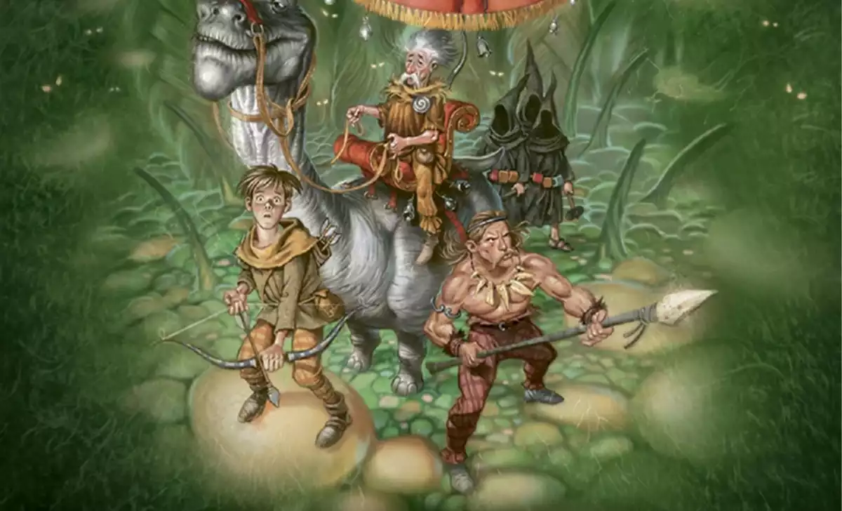 Portada de El pueblo de la alfombra de Terry Pratchett. Créditos: Minotauro