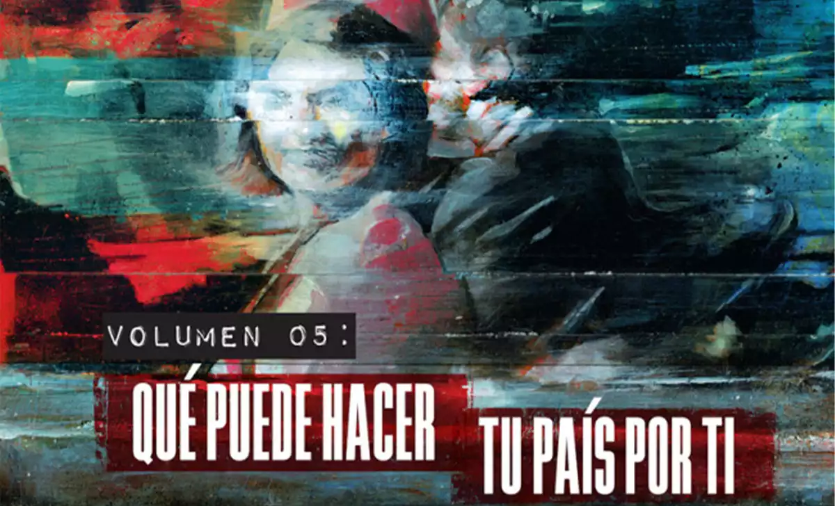 Portada del volumen 5 de El departamento de la verdad con el asesinato de Kennedy. Créditos: Norma Editorial