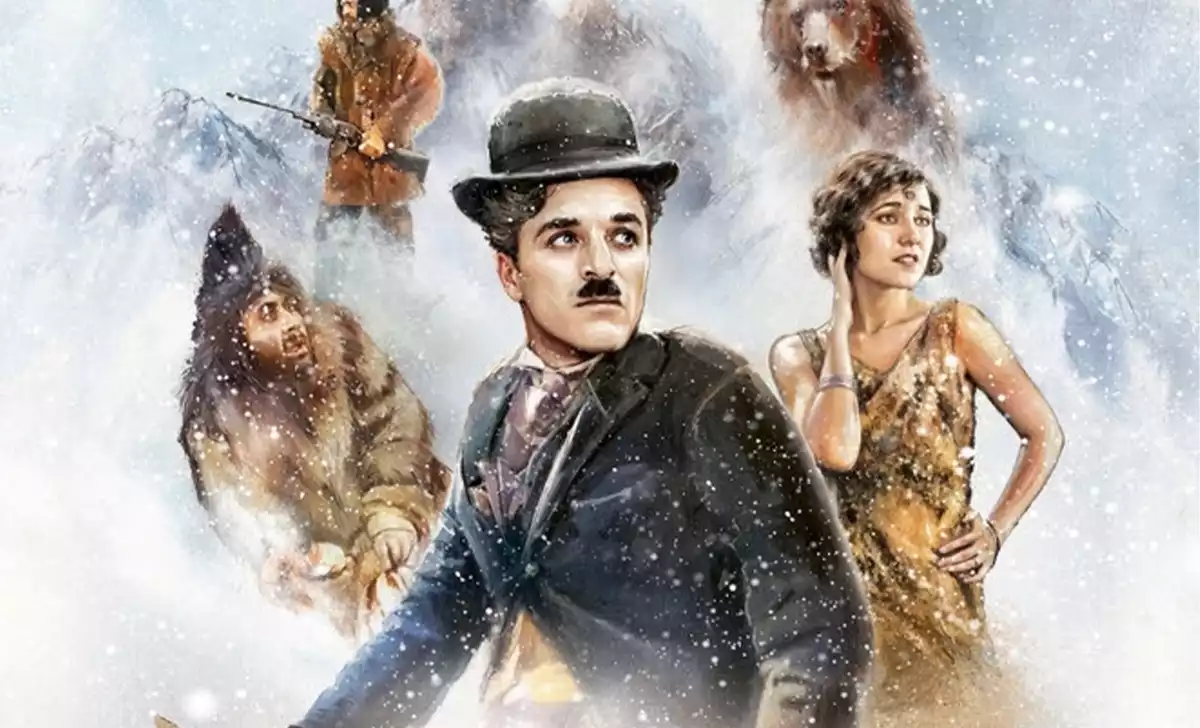 Poster de La Quimera de Oro de Chaplin. Créditos: A Contracorriente