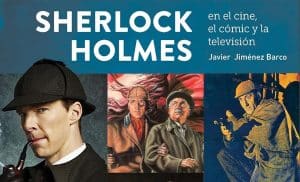 Portada de Sherlock Holmes en el cine, el cómic y la televisión. Créditos: Diábolo Ediciones.