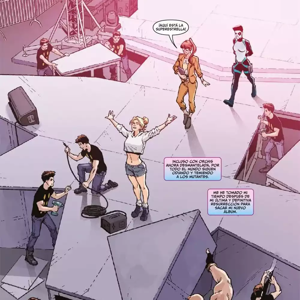 Con o sin traje Dazzler siempre es la estrella. Créditos: Marvel/Panini