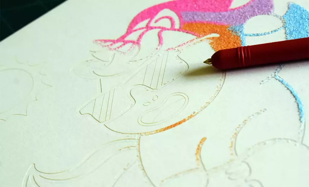 El Kip Pinta con arena de Unicornios de Jovi. Créditos: docpastor.com - Amamos la Cultura Pop