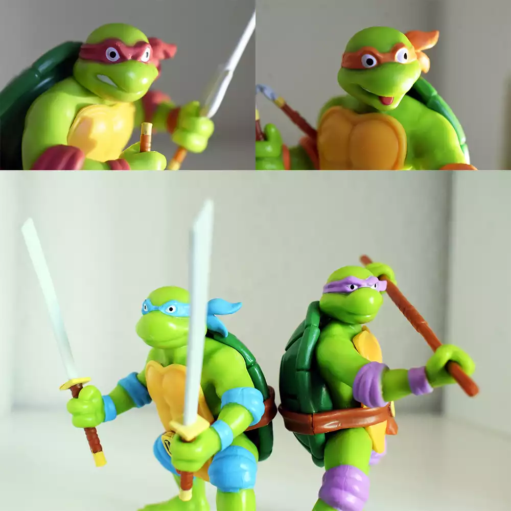 Las cuatro figuras de las Tortugas Ninja. Créditos: docpastor.com - Amamos la Cultura Pop