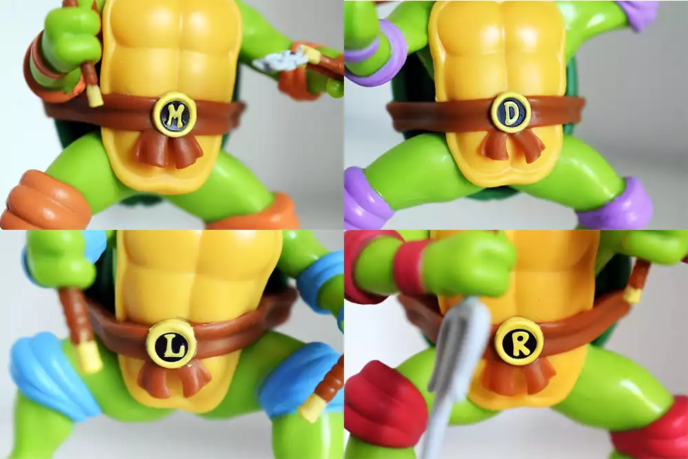 Los icónicos cinturones de las Tortugas Ninja. Créditos: docpastor.com - Amamos la Cultura Pop