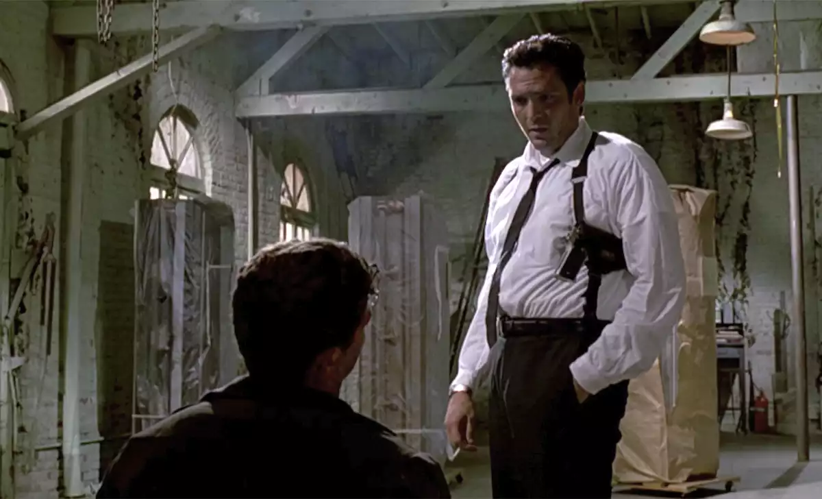 Michael Madsen en Reservoir Dogs. Créditos: Miramax