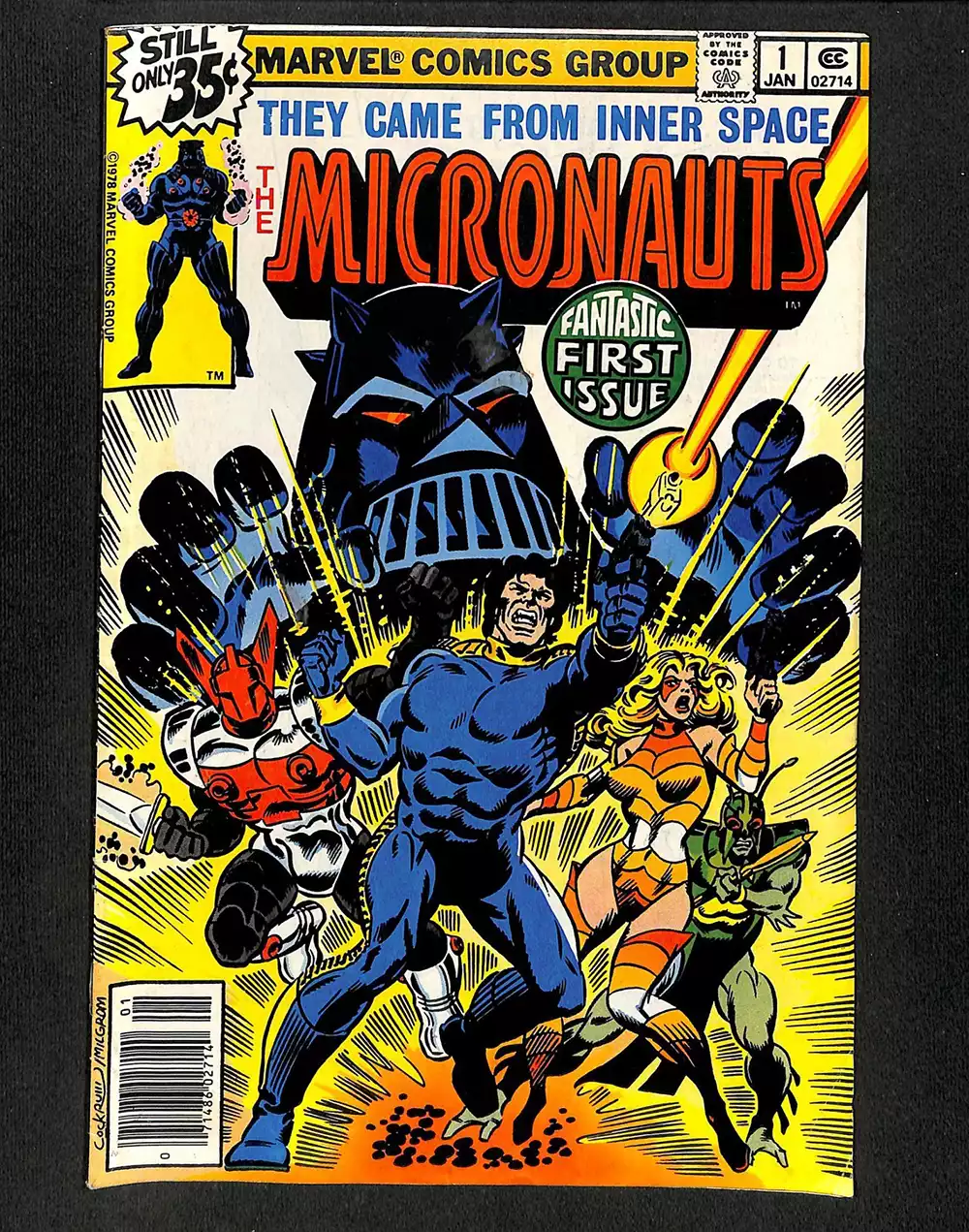 Primer número de Los Micronautas. Créditos: Marvel/Panini