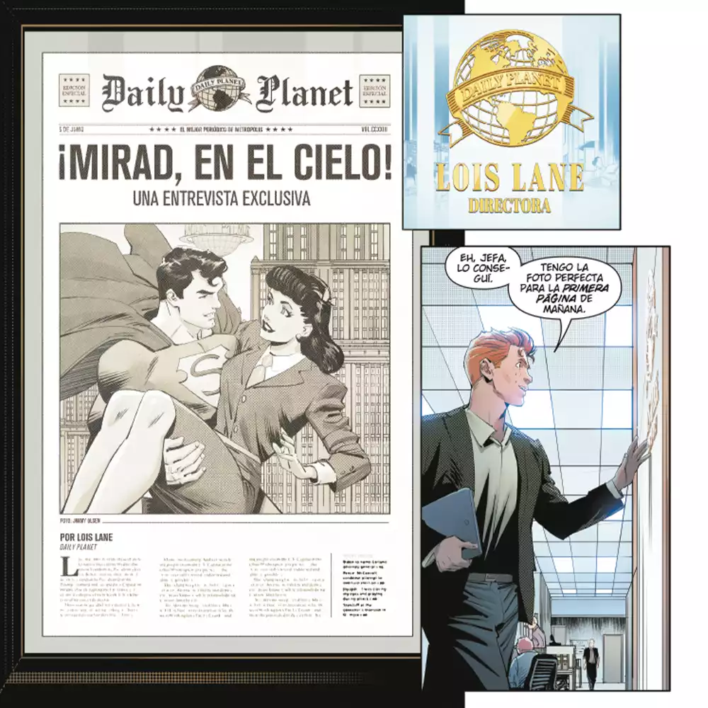 Viñetas de All In Superman que son una declaración de intenciones. Créditos: DC/Panini