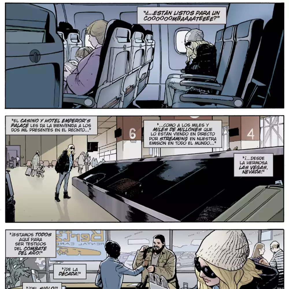 Viñetas interiores de Canario Negro: La mejor de lo mejor. Créditos: Panini/DC
