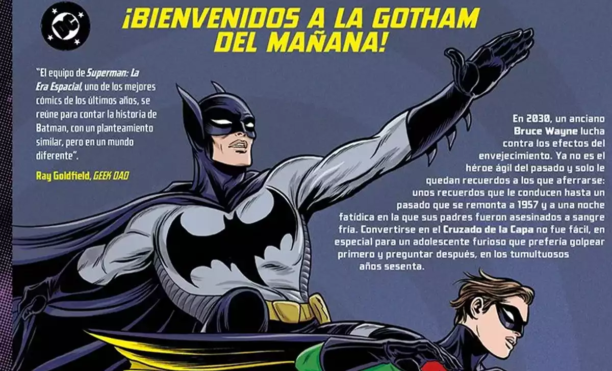 Contraportada de Batman: La era oscura. Créditos: Panini/DC