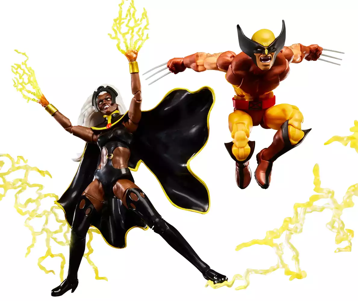 Tormenta y Lobezno de Marvel Legends de Hasbro. Créditos: Hasbro