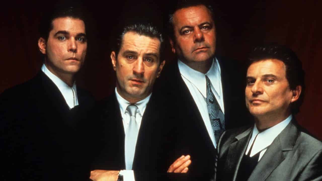 Imagen promocional de 'Uno de los nuestros'. De izquierda a derecha: Ray Liotta, Robert de Niro, Paul Sorbino y Joe Pesci. créditos: Warner Bros