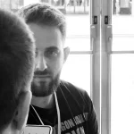 Dany Ramos, el Sapo de Marvel Studios, durante la entrevista. Créditos: docpastor.com - Amamos la Cultura Pop