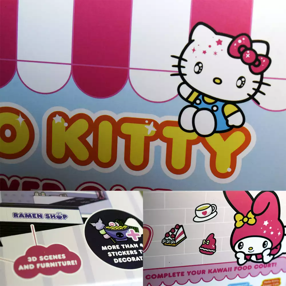 Detalles de los sets de Hello Kitty de Comansi. Créditos: docpastor.com - Amamos la Cultura Pop