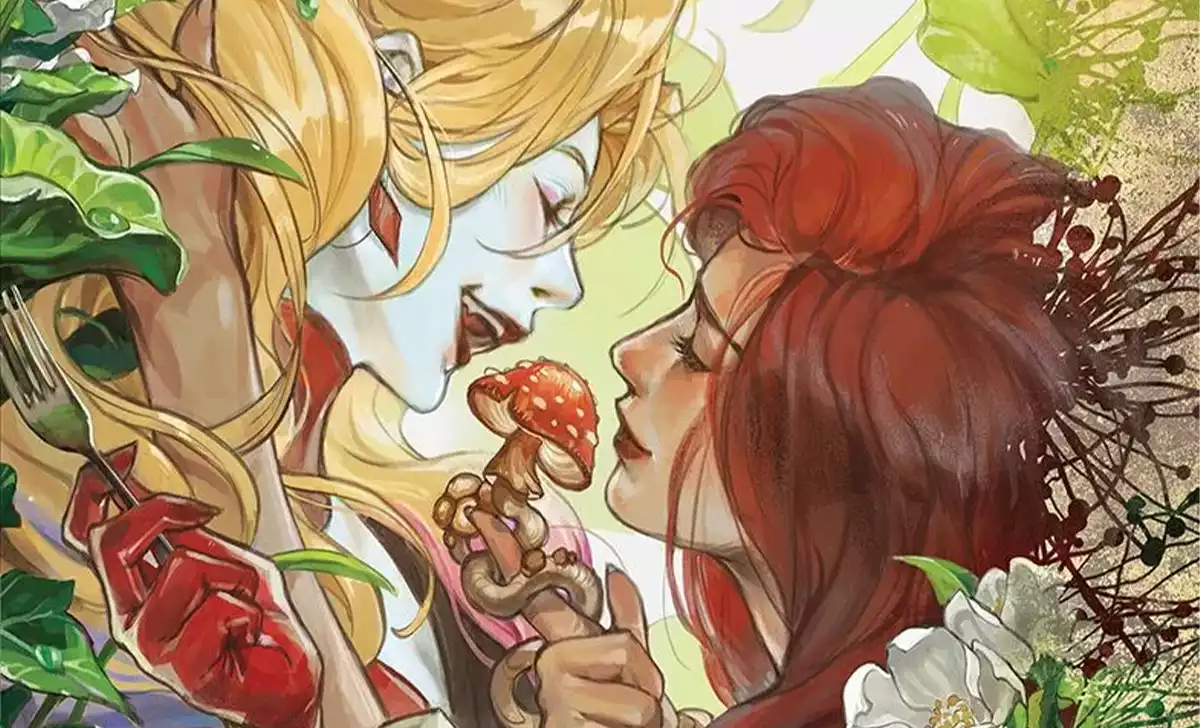 La preciosa portada de Hiedra Venenosa: Consumo poco ético. Créditos: DC/Panini