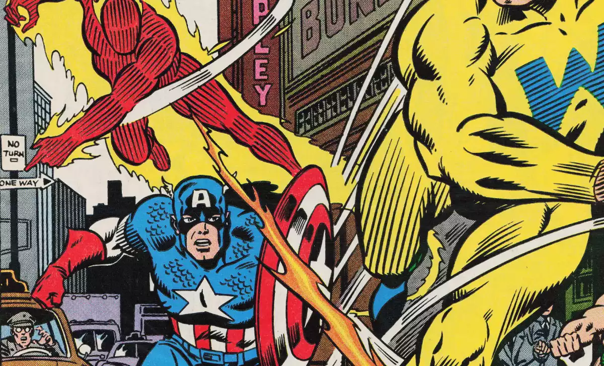 Los Invasores en su serie original. Créditos: Marvel/Panini