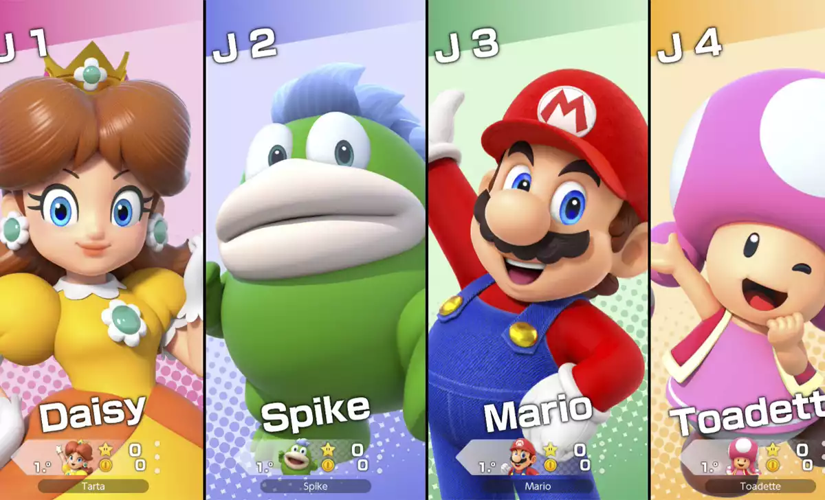 Personajes del Super Mario Party Jamboree. Créditos: Nintendo
