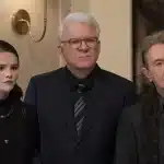 Selena Gomez, Steve Martin y Martin Short en la 5 temporada de Solo asesinatos en el edificio. Créditos: Disney +
