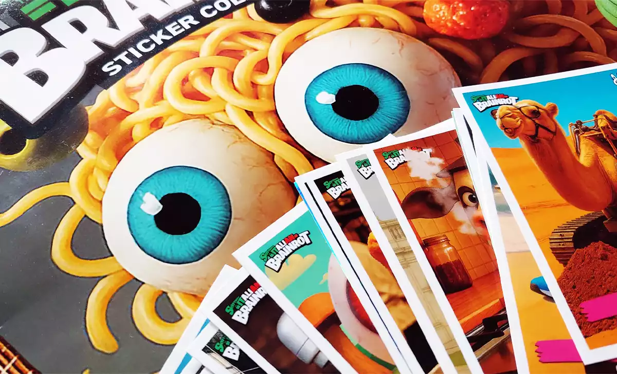 Álbum y cromos de Skifidol Italian Brainrot. Créditos: docpastor.com - Amamos la Cultura Pop